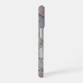 Coque iPhone 16 Monogramme Vintage Fleurs Roses Roses (Côté droit)