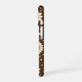 Coque iPhone 16 Monogramme Vintage Harmonie Florale (Côté gauche)