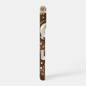 Coque iPhone 16 Monogramme Vintage Harmonie Florale (Côté droit)