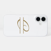Coque iPhone 16 Monogrammes (Verso Horizontal)