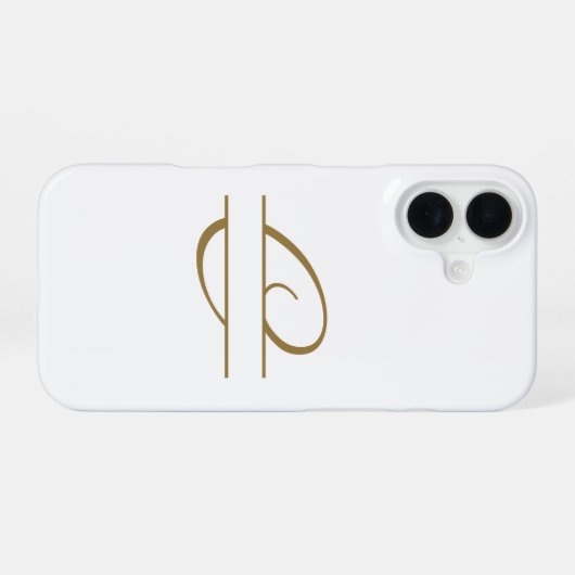 Coque iPhone 16 Monogrammes (Verso Horizontal)