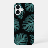 Coque iPhone 16 Monstère botanique tropicale Feuille Motif d'été (Verso)