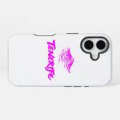 Coque iPhone 16 Mont Teide Tenerife Volcan Rose Néon (Verso Horizontal)