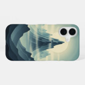 Coque iPhone 16 Montagnes Brumeuses Vintage (Verso Horizontal)