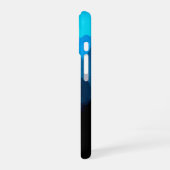 Coque iPhone 16 Monts lisses bleus robustes avec nom rustique (Côté gauche)