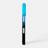 Coque iPhone 16 Monts lisses bleus robustes avec nom rustique (Côté droit)