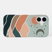 Coque iPhone 16 Monts Sun & Moon (Verso Horizontal)