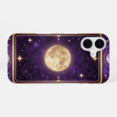 Coque iPhone 16 Moon Tarot Card Gold Celestial Case (Verso Horizontal)