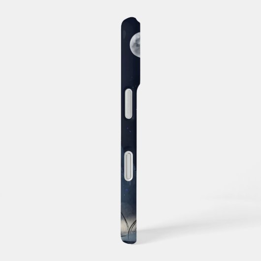 Coque iPhone 16 Moonlit Dreams – iPhone 16 Case | Night Sky Illust (Côté droit)