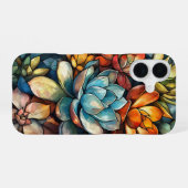 Coque iPhone 16 Mosaïque de Pétales (Verso Horizontal)