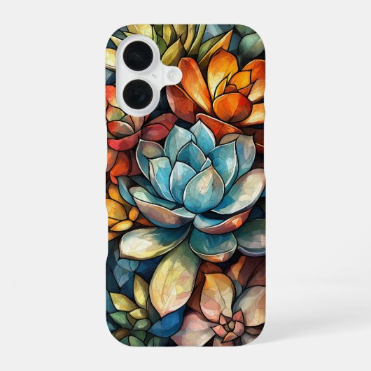 Coque iPhone 16 Mosaïque de Pétales (Verso)