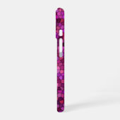 Coque iPhone 16 Mosaïque Rose Violet (Côté gauche)