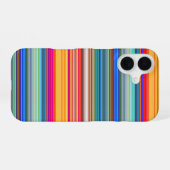 Coque iPhone 16 Motif à bandes multiples (Verso Horizontal)