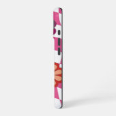 Coque iPhone 16 Motif à fleurs rétro (Côté gauche)