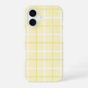 Coque iPhone 16 Motif à rayures verticales de couleur douce et des