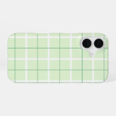 Coque iPhone 16 Motif à rayures verticales de couleur douce et des (Verso Horizontal)