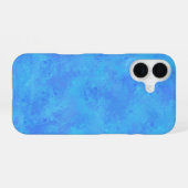 Coque iPhone 16 Motif Abstrait Bleu (Verso Horizontal)