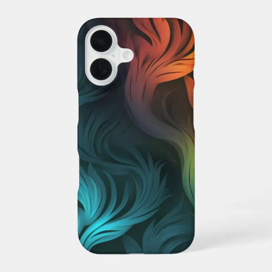 Coque iPhone 16 Motif Abstrait Coloré (Verso)