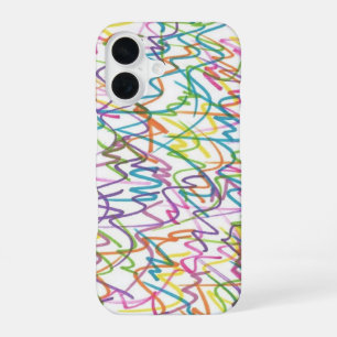 Coque iPhone 16 Motif Abstrait de Tache de Graffiti