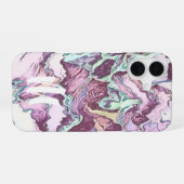 Coque iPhone 16 Motif Abstrait Monogramme (Verso Horizontal)