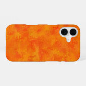 Coque iPhone 16 Motif Abstrait Orange (Verso Horizontal)