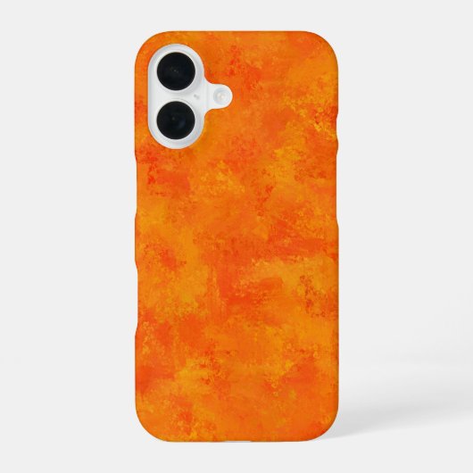 Coque iPhone 16 Motif Abstrait Orange (Verso)