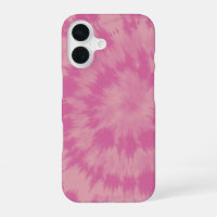 Motif Abstrait Tie-Dye Hippie Rose Rétro 70s