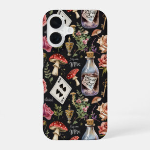 Coque iPhone 16 Motif Alice au Pays des Merveilles