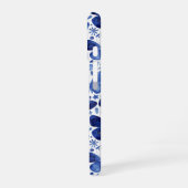 Coque iPhone 16 Motif Bleu d'aquarelle papillon (Côté gauche)