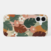 Coque iPhone 16 Motif botanique vintage (Verso Horizontal)