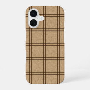 Coque iPhone 16 Motif carreaux double