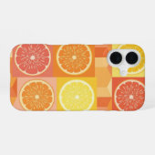 Coque iPhone 16 Motif Citrus Vintage (Verso Horizontal)