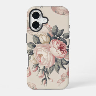 Coque iPhone 16 Motif Coquette Fleurs