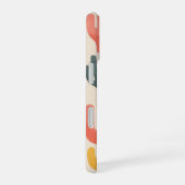 Coque iPhone 16 Motif Corail Rétro (Côté droit)