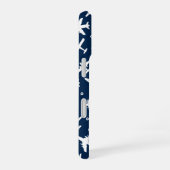 Coque iPhone 16 Motif d'avion blanc bleu (Côté droit)