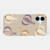 Coque iPhone 16 Motif de ail entier vintage (Verso Horizontal)