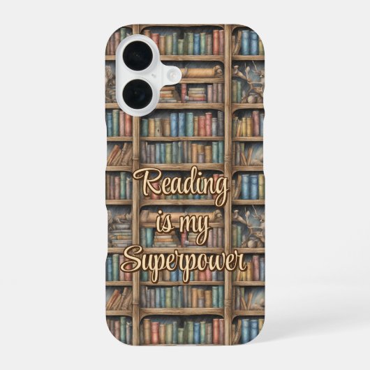 Coque iPhone 16 Motif de bibliothèque Fairytale (Verso)