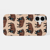 Coque iPhone 16 Motif de bison de Buffalo (Verso Horizontal)