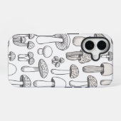 Coque iPhone 16 Motif de champignons Whimsical (Verso Horizontal)