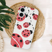Coque iPhone 16 Motif de coccinelle à l'aquarelle
