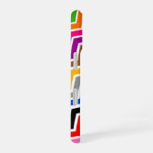 Coque iPhone 16 Motif de conception de chevron en zigzag multicolo (Côté droit)