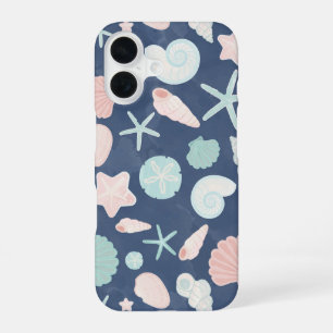 Coque iPhone 16 motif de coquillages