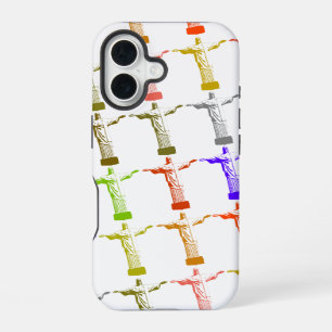 Coque iPhone 16 motif de couleur Jésus-Christ
