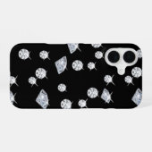 Coque iPhone 16 Motif de diamants modernes (Verso Horizontal)