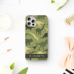 Coque iPhone 16 Motif de dinosaure, silhouette de dinosaure, votre