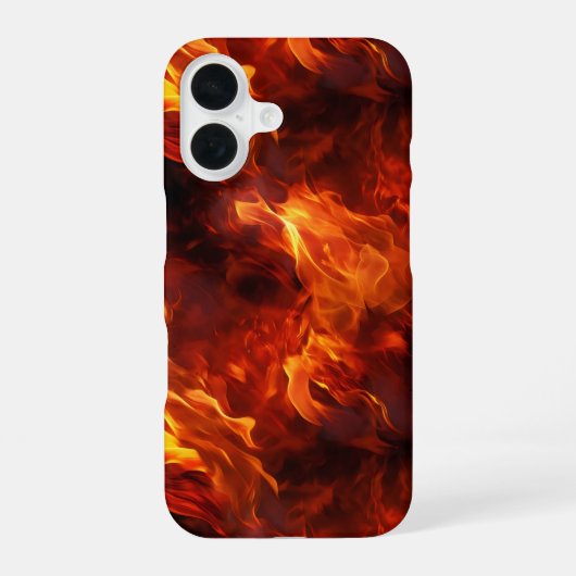 Coque iPhone 16 Motif de feu (Verso)