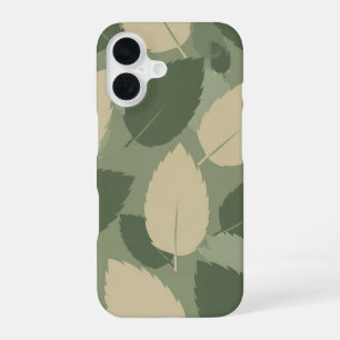 Coque iPhone 16 Motif de feuille de menthe vintage