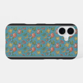 Coque iPhone 16 Motif de fleurs multicolores (Verso Horizontal)