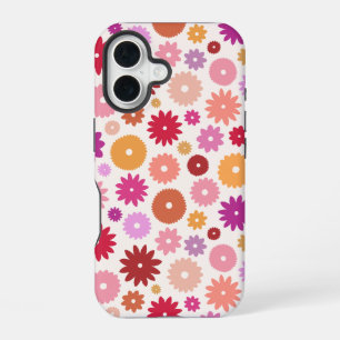 Coque iPhone 16 Motif de floraisons colorées