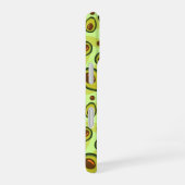 Coque iPhone 16 Motif de fruit d'avocat vert monogramme (Côté droit)